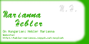 marianna hebler business card